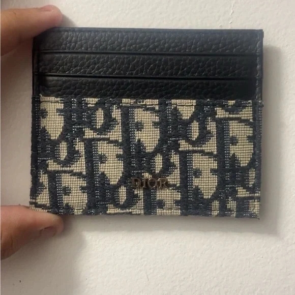 Dior Black and Blue Card Holder